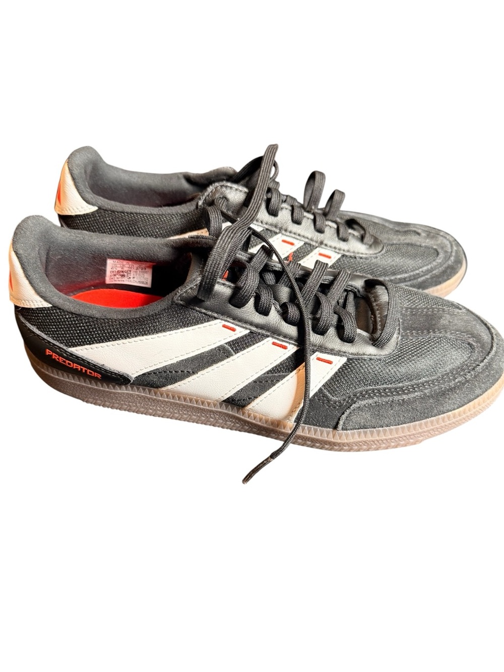(MENS 6.5) Adidas Predator 24 League Indoor Soccer Samba Suede Black IF1025